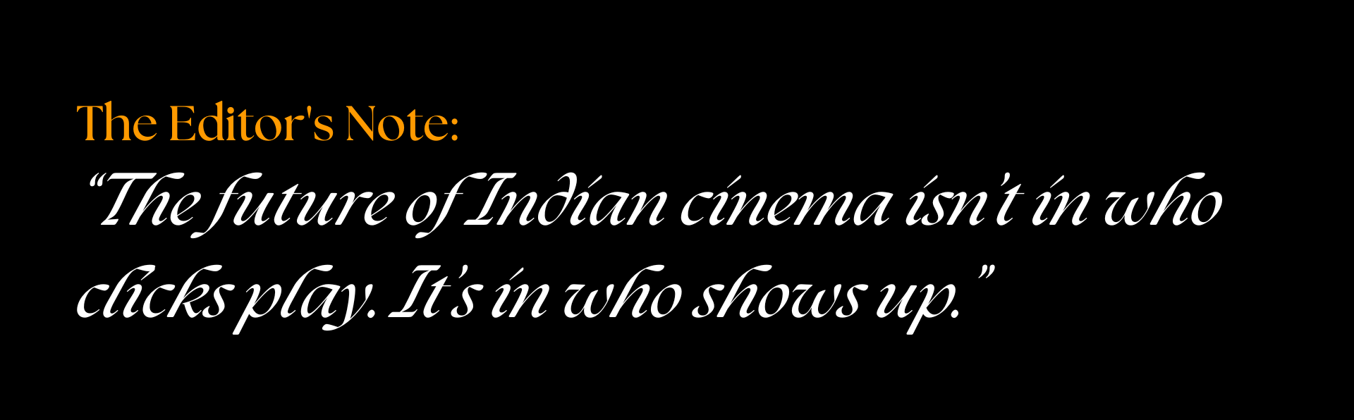 From Metros to Masses: Cinema’s Real Shift